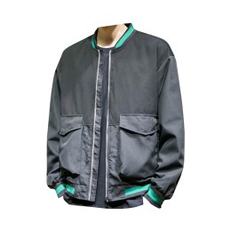 Large order splicing plane jacket contrast color collar American baseball jacket Y2K Millennium style SKBJ024 Large order splicing plane jacket contrast color collar American baseball jacket Y2K Millennium style SKBJ024